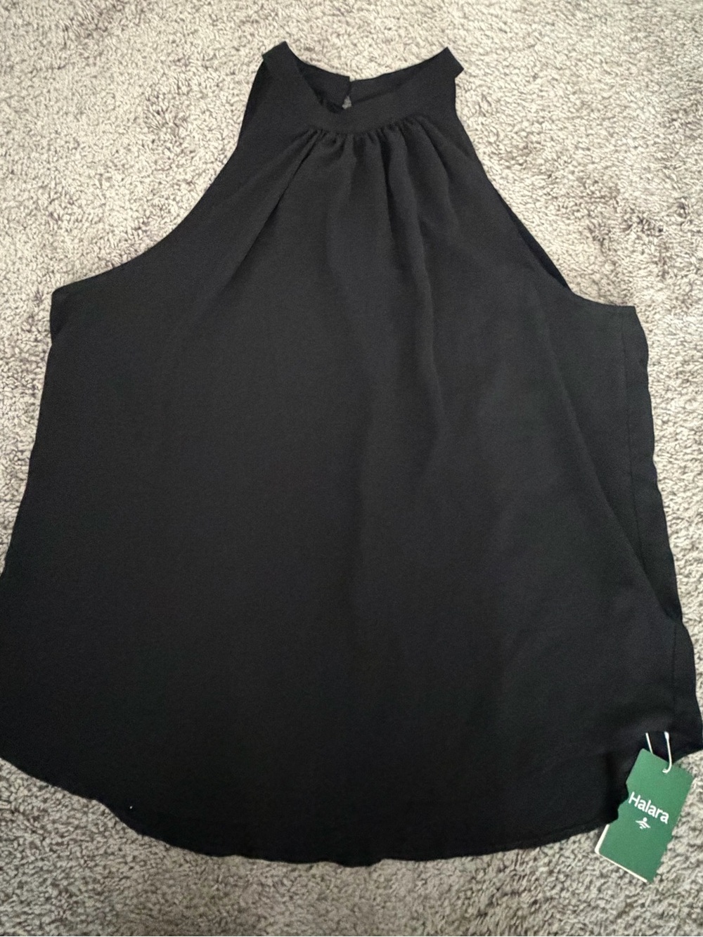 HALARA Black Halter Tank